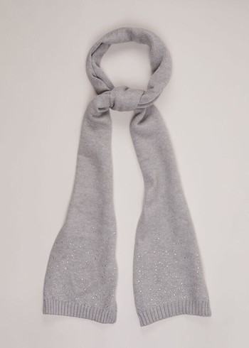 Phase Eight Grey Sparkly Scarves Grey Canada | EPAKCQ-540